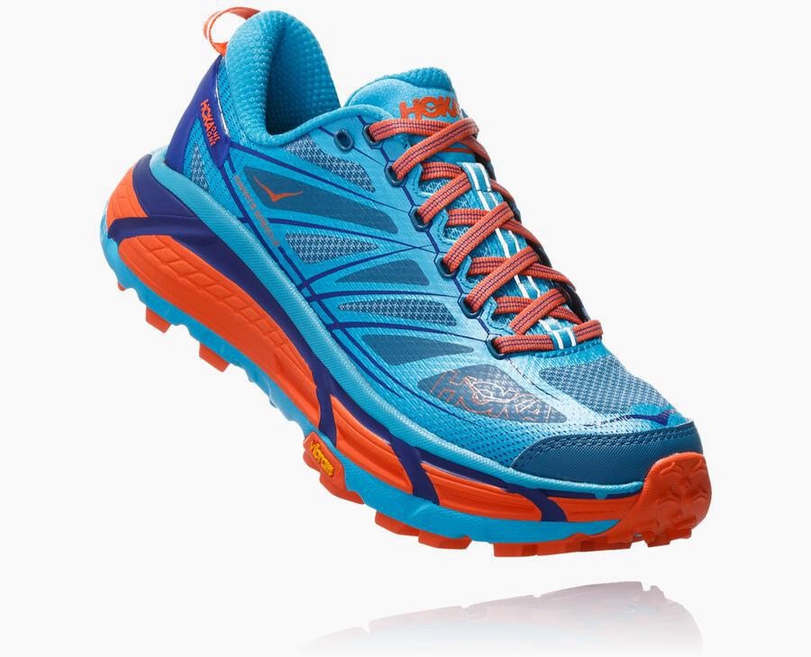 Hoka One One Trail Schoenen Dames - Mafate Speed 2 - Blauw - QU7412398